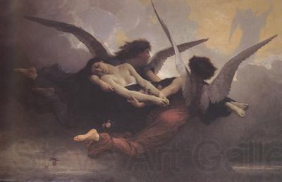Adolphe William Bouguereau A Soul Brought to Heaven (mk26) Norge oil painting art